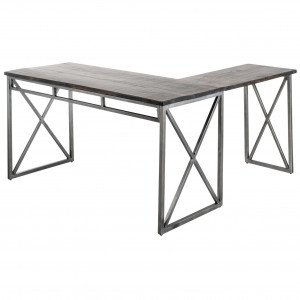 Rosie 2 Piece Desk Java / Iron