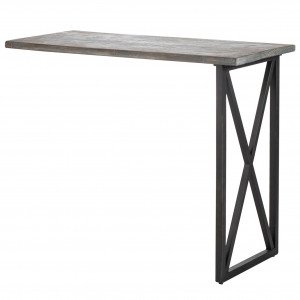 Regan Side Desk Antique Blue / Iron (not self standing)