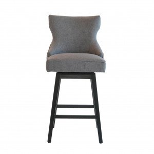 Lucy Swivel Bar Stool Black / Night Owl