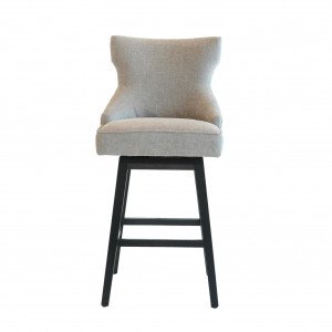 Lucy Swivel Bar Stool Black / Anew Grey