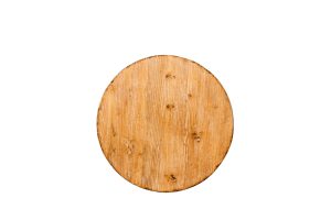 Bell End Table Top Antique Natural
