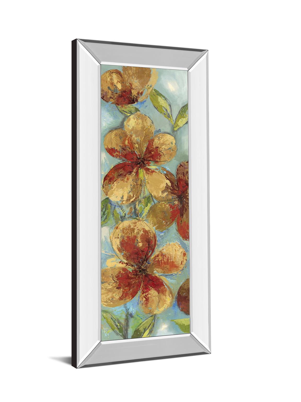 18 in. x 42 in. "Bliss I" By Asia Jensen Mirror Framed Print Wall Art