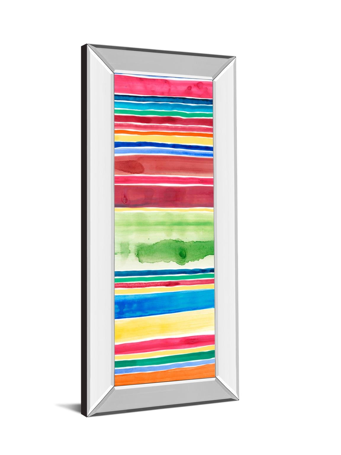 18 in. x 42 in. "Cabana Panel Il" By Regina Moore Mirror Framed Print Wall Art