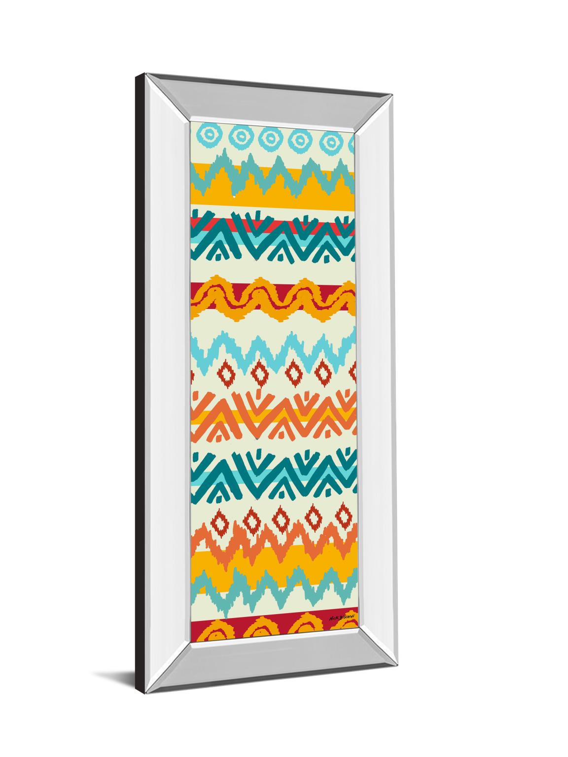 18 in. x 42 in. "Navajo Mission Il" By Nicholas Biscardi Mirror Framed Print Wall Art