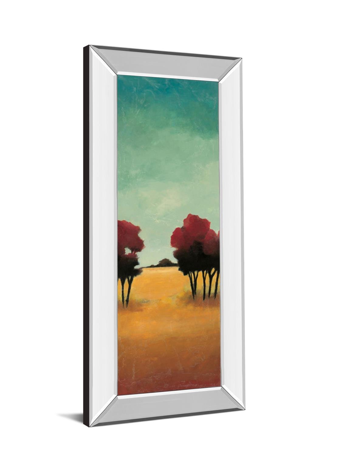 18 in. x 42 in. "A New Day I" By Angelina Emet Mirror Framed Print Wall Art