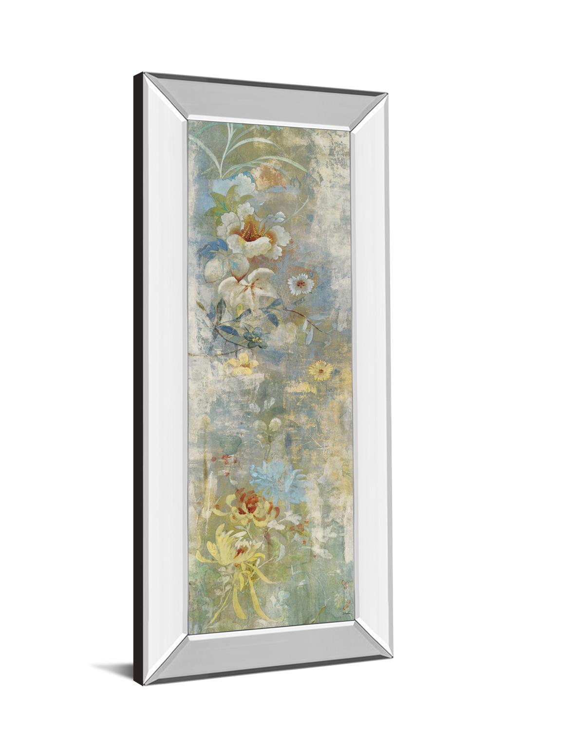 18 in. x 42 in. "Garden Haiku I" By Douglas Mirror Framed Print Wall Art