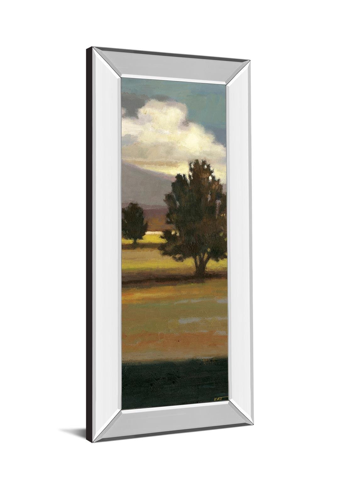 18 in. x 42 in. "Mountain Range IV" By Norman Wyatt, Jr. Mirror Framed Print Wall Art