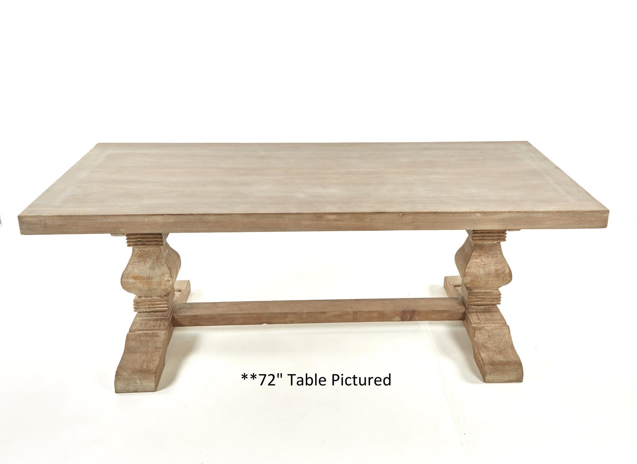 Emma 84" Dining Table Medium Grey