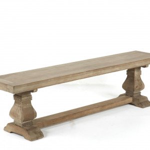 Emma 62" Backless Bench Medium Grey