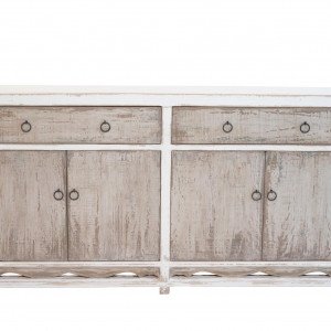 Glori Cabinet Antique White / Antique Grey Green