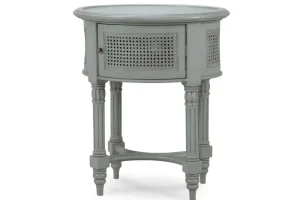 Montego Side Table w/ Rattan Door