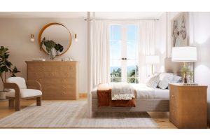 Large Claremont Linen Wrapped Dre...