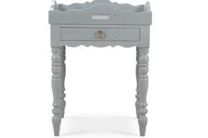 Cognac Side Table w/ Tray