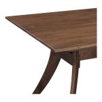 the natural wood grain in the tabletop makes each table a unique centerpiece to your dinner parties.