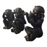 chimps have always fascinated us. The He Did It Chimp set of 3 statues are highly detailed with realistic features that give life and charm to the subjects. Perfect on a table or shelf