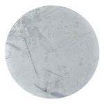 the Jinxx Table showcases the best of nature's work. Solid Acacia legs form an ergonomic base that allows 4-6 people to sit comfortably around the table. Jinxx’s Satwaria marble is heavily veined with darker grey and charcoal striations