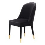 while its brass-capped legs offer a hit of art deco appeal. With a comfortably foam-padded seat