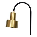 simple design. The Xavier Table Lamp's iron and brass details bring a sophisticated touch to your space. The perfect reading lamp for your reading nook.