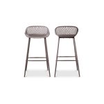 this chair comes in several colors that will be sure to complement your outdoor design with its whicker backing and powder coated metal legs. The perfect addition to any table or as extra seating for guests.