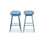 this chair comes in several colors that will be sure to complement your outdoor design with its whicker backing and powder coated metal legs. The perfect addition to any table or as extra seating for guests.