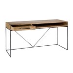 this desk's organic finish is warm and inviting