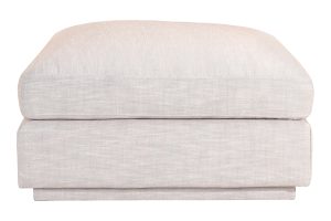JUSTIN OTTOMAN LIGHT GREY