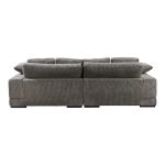 the Plunge sectional is masterfully crafted to maximize space and provide unparalleled relaxation. Its versatile flip chaise feature allows a left or right-side orientation that effortlessly adapts to create a sanctuary of style and repose.