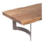 rustic live edge detailing shows off the unique knots and whorls of the wood. An all-natural centerpiece for your living area