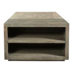 the piece features a light cloudy and metal grey finish