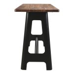 solid acacia-wood top with a warm