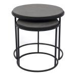 the Roost nesting tables bring a contemporary modern edge to your space. Nesting tables allow for versatile use in several parts of your home. Separate them for added side tables or store them together to save on space.