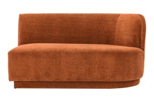 *YOON 2 SEAT SOFA RIGHT FIRED RUST SECTIONAL