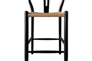 VENTANA COUNTER STOOL BLACK AND NATURAL