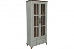 Toscana 1 Drawer 2 Glass Doors Cabinet