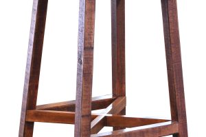 Pueblo White 30" Wooden Stool