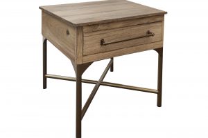 Bernabe Metal Base End Table