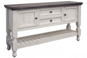 Stone 2 Drawer 2 Door Sofa Table