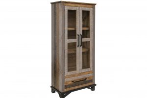Loft Brown 1 Drawer, 2 Doors Cabinet