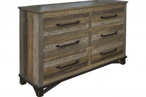 Loft Brown 6 Drawer Dresser