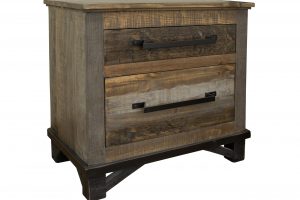 Loft Brown 2 Drawer Nightstand