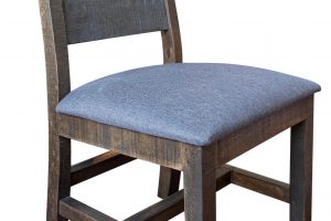 Antique Gray Solid Wood Chair