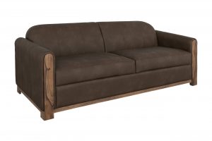 Balam Wooden Frame & Base, Two-Cushion Sofa