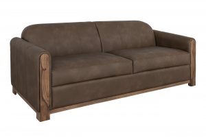 Balam Wooden Frame & Base, Two-Cushion Sofa