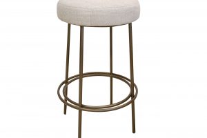 Frida Wooden Frame & Metal Base, 30" Stool