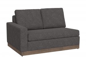 Georgia Wooden Frame & Base, Sectional Left-Arm Loveseat