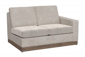 Georgia Wooden Frame & Base, Sectional Right-Arm Loveseat