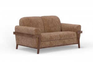 Loft Brown Wooden Frame & Base, Loveseat