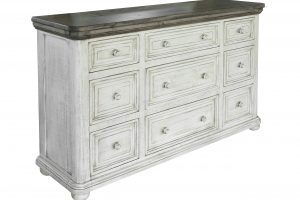Luna White 9 Drawer Dresser