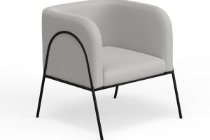 Malibu Wooden Frame & Metal Base, Armchair