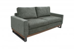 Mita Metal & Wood Base, Loveseat